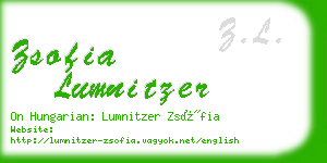 zsofia lumnitzer business card
